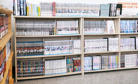 写真：漫画コーナー